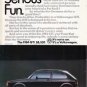 1984 VINTAGE Magazine Ad FOR VW Volkswagen GTI DESIGNED FOR SERIOUS FUN