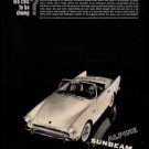 1961 Sunbeam Alpine Convertible Vintage Magazine Print Ad