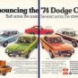 1974 Dodge Mitsubishi Colt GT Original 2-page Advertisement