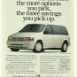 1993 Print Ad Dodge Caravan ES Minivan Vintage Magazine Advertisement