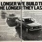 Volvo 2-Page Vintage Magazine PRINT AD - 1977  old models, long lasting