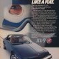 1981 Print Ad Fiat X1/9 Vintage  Car Advertisement