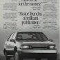 1989 Hyundai Sonata Motor Trend Review Ad Original Vintage Magazine  Print Ad