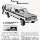 1973 Jeep J-4500 - original vintage magazine advertisement