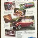 1986 Chevy Astro Minivan Print Ad The Van That Can
