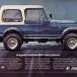 1981 JEEP CJ RENEGADE SUV Blue 4X4 - 4WD Snow & Ice Storms VINTAGE ADVERTISEMENT