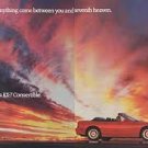 Vintage Magazine Print Ad:  1989 Mazda RX-7 Convertible