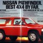 1987 Nissan Pathfinder 4x4 vintage magazine advertisement