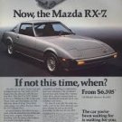 1979 MAZDA RX-7 Silver Sports Car VINTAGE Advertisement