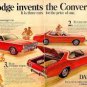 Dodge Dart Sport Convertriple vintage magazine advertisement