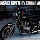1981 Vintage Magazine Advertisement Kawasaki Let The Good Times Roll
