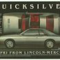 Lincoln Mercury Capri Quicksilver Vintage 1981 car advertisement