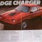 1981 Print Ad Dodge Charger 2.2 red car Vintage Advertisement