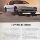 Original 1989 Mitsubishi Eclipse Vintage Magazine Ad - Try Not To Stare
