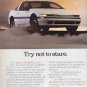 Original 1989 Mitsubishi Eclipse Vintage Magazine Ad - Try Not To Stare