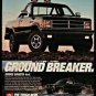 1989 DODGE DAKOTA 4x4 Black Pickup Truck vintage magazine ad