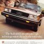 1984 vintage Audi magazine advertisement