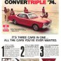 Dodge Dart Convertiple vintage magazine ad 1974