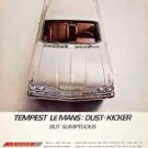 1962 Advertisement Vintage Pontiac Tempest Le Mans Dust-Kicker