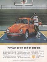 Earl The Pearl Monroe 1975 Volkswagen Bug They Go On Vintage Print Ad