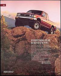 Toyota 4by4 Xtracab SR5 V6 Truck vintage advertisement
