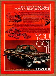 1978 Toyota Pickup Truck Long Bed Print Advertisement