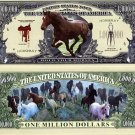 Horse Play Million Horses Dollar Bill Funny Money Novelty Note