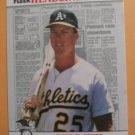 1988 Fleer Headliners Mark McGwire Oakland Athletics #2