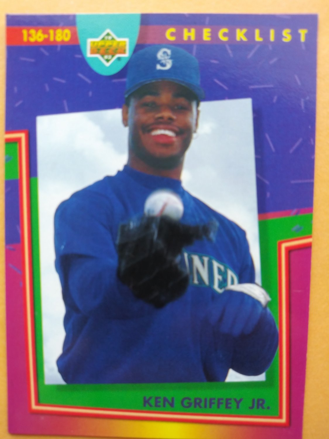 1993 Upper Deck Checklist Ken Griffey JR. Seattle Mariners