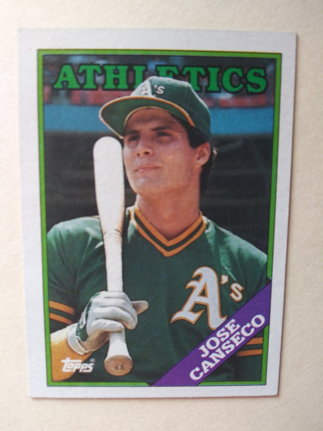 1988 Topps 370 Jose Canseco Oakland A'S free shipping