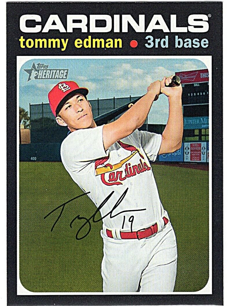 Tommy Edman 2020 Topps Heritage Card 304 free Shipping