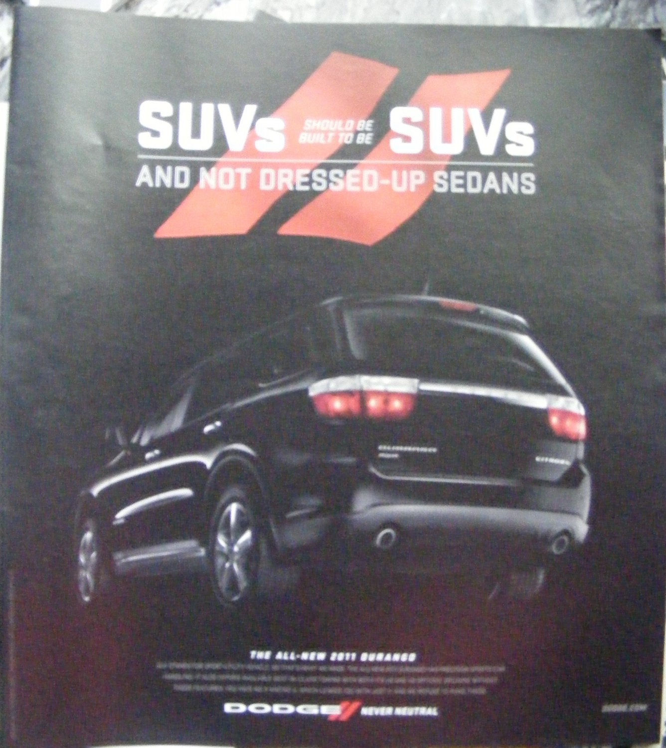 Dodge Durango Magazine Advertisement