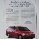 Honda Odyssey print magazine ad - Great idea made better