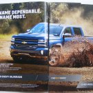 2016 Chevy Silverado Original Magazine |Ad - find new roads