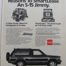 GMC Jimmy S-15 original magazine advertisement