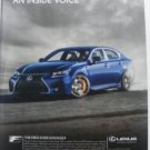 Lexus GSF original print magazine advertisemen