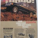 Toyota 4x4 Turbo original magazine ad