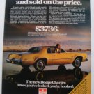 Dodge Charger original print ad