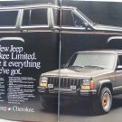 Jeep Cherokee Limited original magazine advertisement