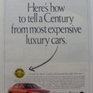 1998 Buick Century - Original Magazine Advertisement Print