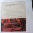 Toyota Camry Original Magazine Print Advertisement -1996