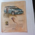 1997 Oldsmobile Silhouette Original Magazine Print Advertisement