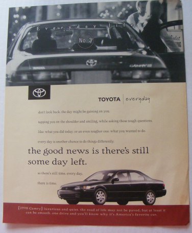 Toyota 1998 Camry Original Magazine Advertisement