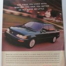 Toyota Corolla Original Print Magazine Advertisement
