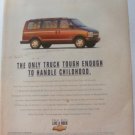 Chevy Astro LT Original Print Magazine Advertisement