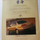 Toyota Corolla Original Print Magazine Advertisement