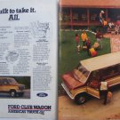 Ford Club Wagon Original Magazine Print Advertisement