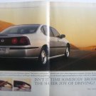 Chevy Impala Original Print Magazine Advertisement