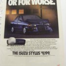 Isuzu Stylus Original Magazine Advertisement