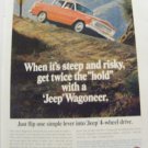 Jeep Wagoneer vintage original magazine advertisement